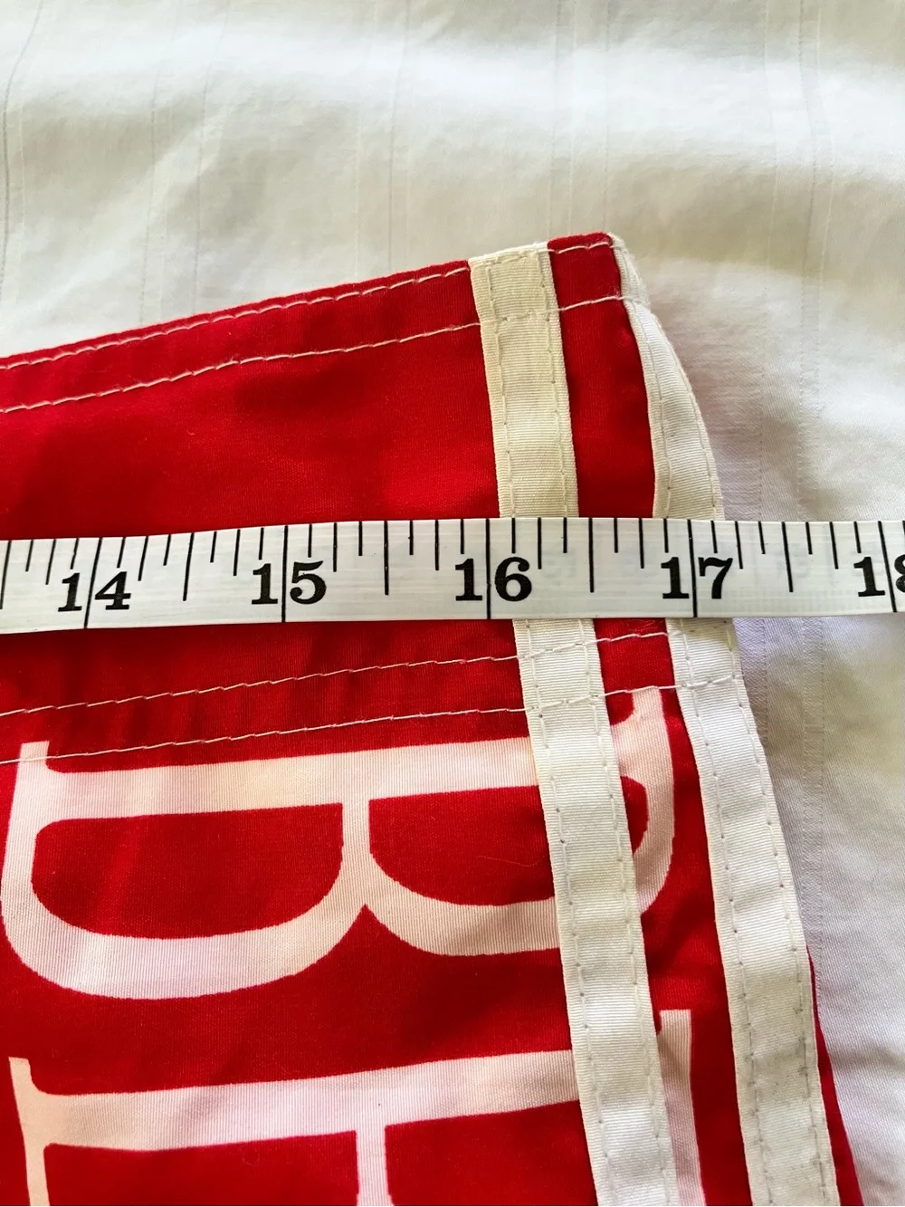 Men's Red Board Shorts with Side Cargo